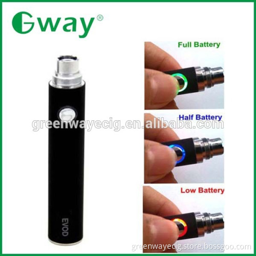 2015 alibaba express greenway ecig wholesale white light evod battery, wax atomizer evod